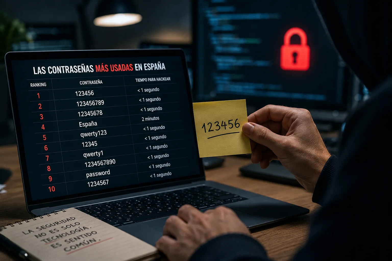 Contraseñas Más Usadas en España en 2026