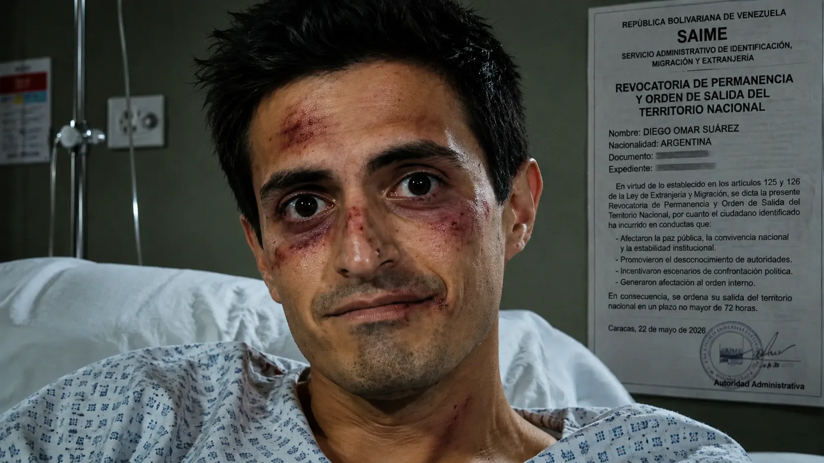 Michelo Picante: Propagandista Argentino del Chavismo Aparece Golpeado y con Orden de Expulsión
